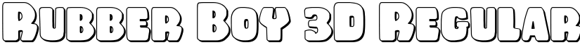 Rubber Boy 3D Regular font