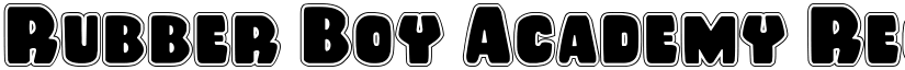 Rubber Boy Academy Regular font