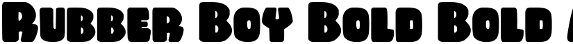 Rubber Boy Bold Bold font