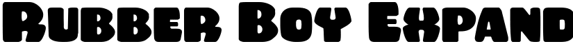 Rubber Boy Expanded Expanded font