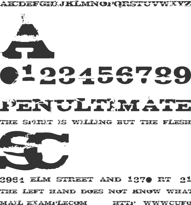 Gatecrasher font preview