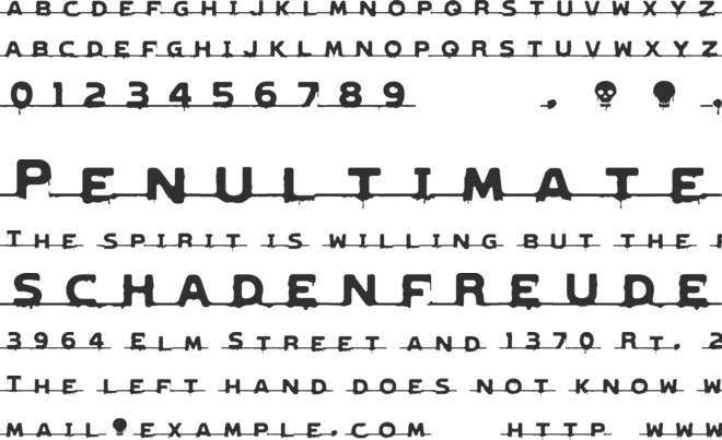 Genocide Rmx 2 font preview