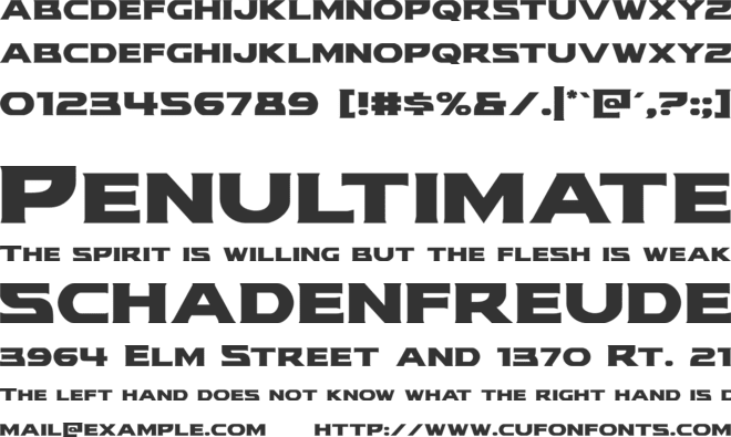 Modi Thorson font preview