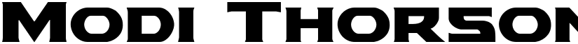 Modi Thorson Regular font
