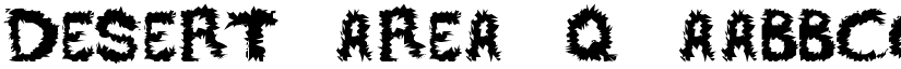 DESERT AREA-Q font