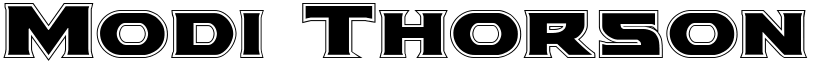 Modi Thorson Academy Regular font