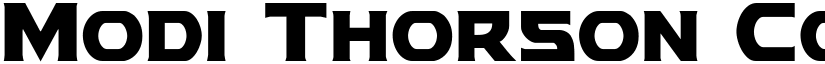 Modi Thorson Condensed Condensed font