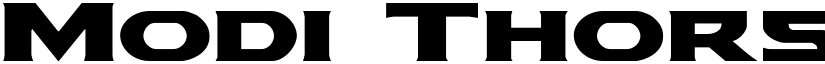 Modi Thorson Expanded Expanded font