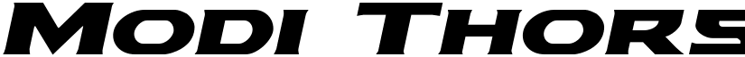 Modi Thorson Expanded Italic Expanded Italic font