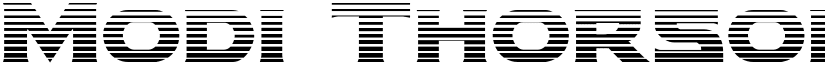 Modi Thorson Gradient Regular font