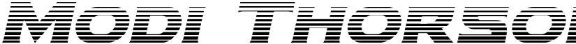 Modi Thorson Gradient Italic Italic font