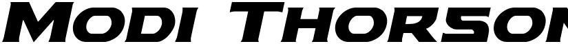 Modi Thorson Italic Italic font
