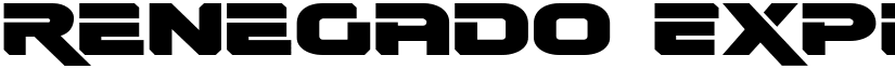 Renegado Expanded Expanded font