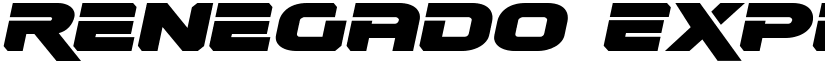 Renegado Expanded Italic Expanded Italic font