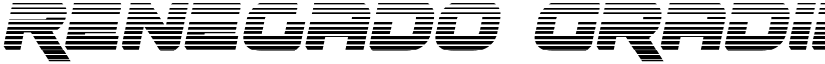 Renegado Gradient Italic Italic font