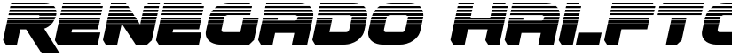Renegado Halftone Italic Italic font