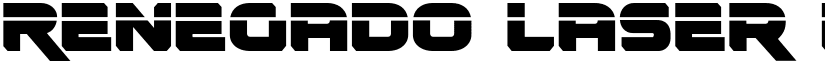 Renegado Laser Regular font