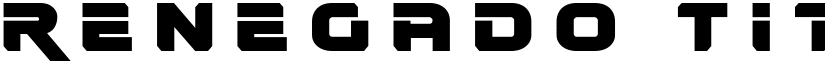 Renegado Title Regular font