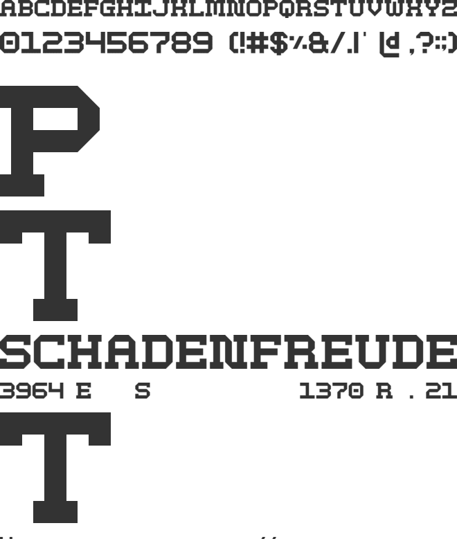 Hammermart font preview