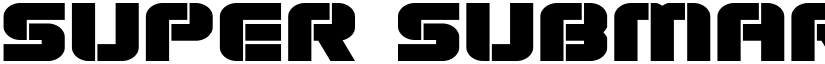 Super Submarine Expanded Expanded font