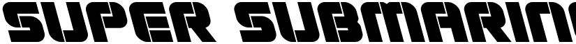 Super Submarine Leftalic Italic font