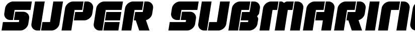 Super Submarine Semi-Italic Semi-Italic font
