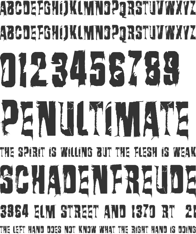 VTKS Rasurada font preview