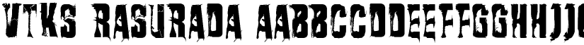 VTKS Rasurada font download