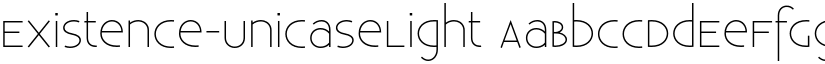 Existence-UnicaseLight font