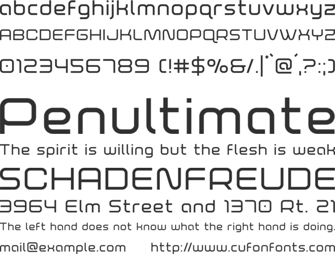 Fox on the Run font preview