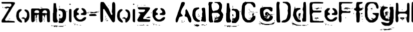 Zombie-Noize font