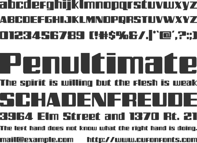 Galactic Storm font preview