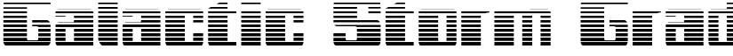 Galactic Storm Gradient Regular font