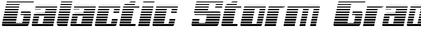 Galactic Storm Gradient Italic Italic font