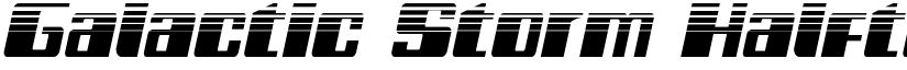Galactic Storm Halftone Italic Italic font