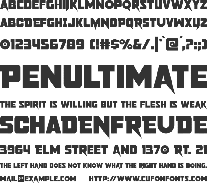 Pistoleer font preview