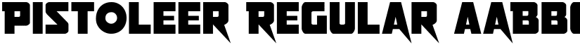 Pistoleer Regular font