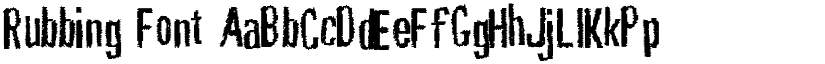 Rubbing Font font