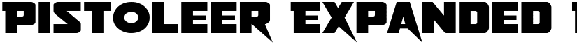 Pistoleer Expanded Expanded font