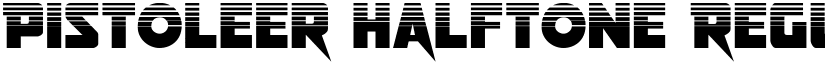 Pistoleer Halftone Regular font