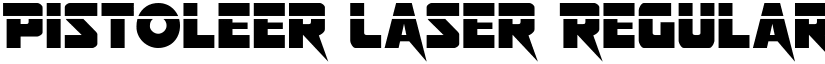 Pistoleer Laser Regular font