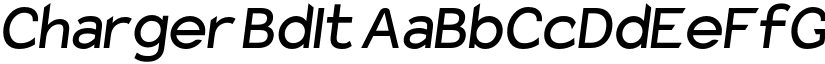 Charger BdIt font