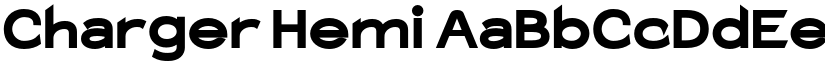 Charger Hemi font