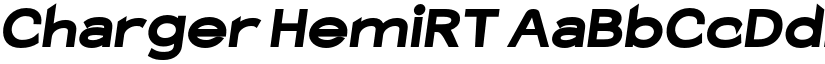 Charger HemiRT font