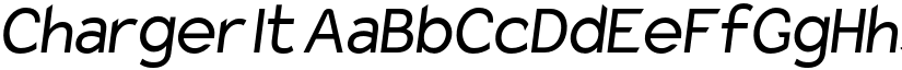 Charger It font