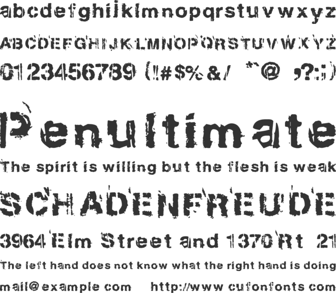 Gregphix font preview
