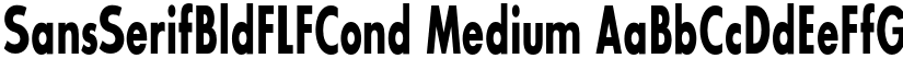 SansSerifBldFLFCond Medium font