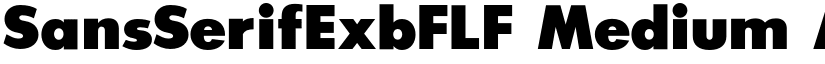 SansSerifExbFLF Medium font