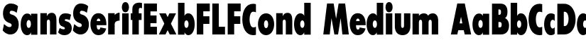 SansSerifExbFLFCond Medium font