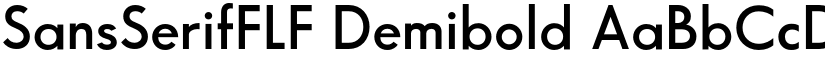 SansSerifFLF Demibold font
